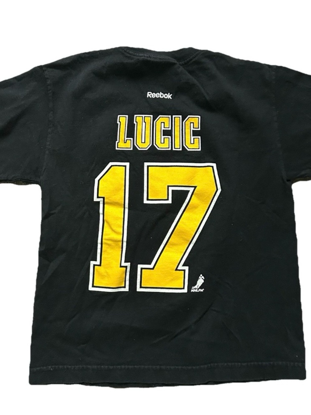 Youth Boston Bruins Black Short Sleeve T Shirt Lucic Size Medium (8) - Picture 3 of 3